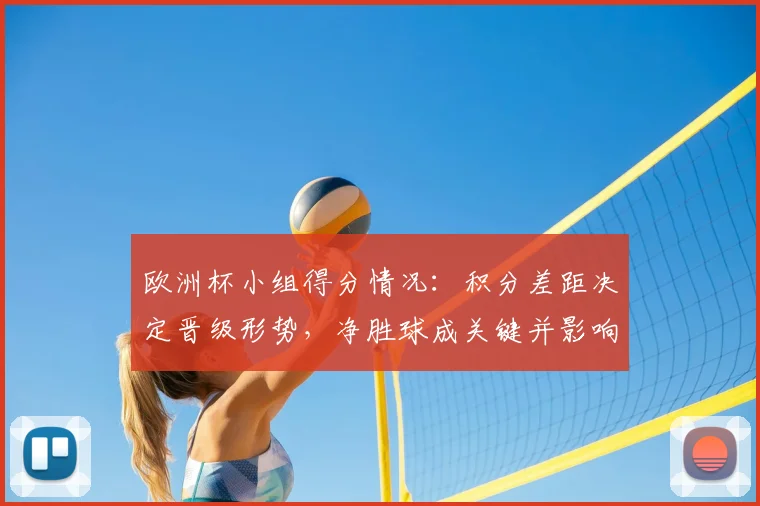 欧洲杯小组得分情况：积分差距决定晋级形势，净胜球成关键并影响出线对阵